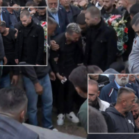 Pamje nga ceremonia e varrimit të vëllait të GJESTIT 