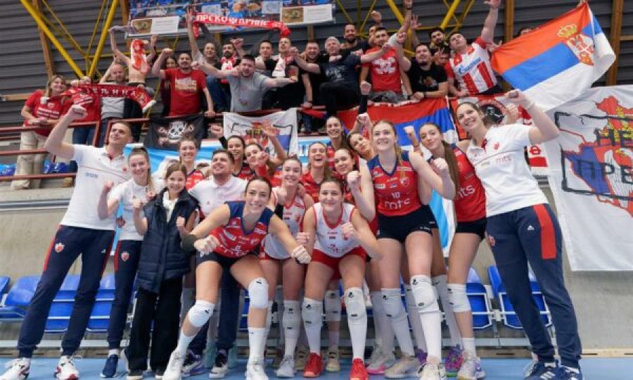 Harta e Kosovës me flamurin serb shfaqet edhe në garën prestigjioze të volejbollit 