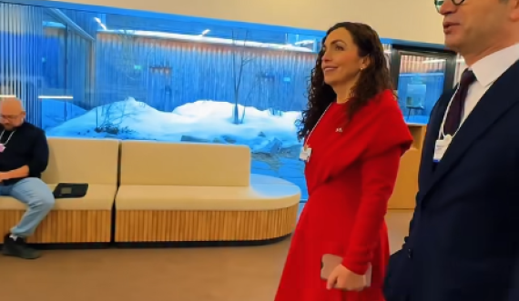 Osmani arrin në Davos për ceremoninë e themelimit të Bordit të Paqes