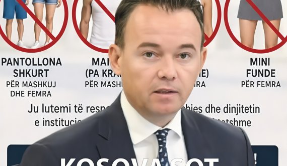 Peci vendos kod për veshje: Qytetarët me pantolla të shkurtër e minifunde s'mund të futen në Komunë