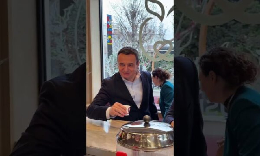 Kurti: Baristi që e takova ma mbushi espreson mbi 60%